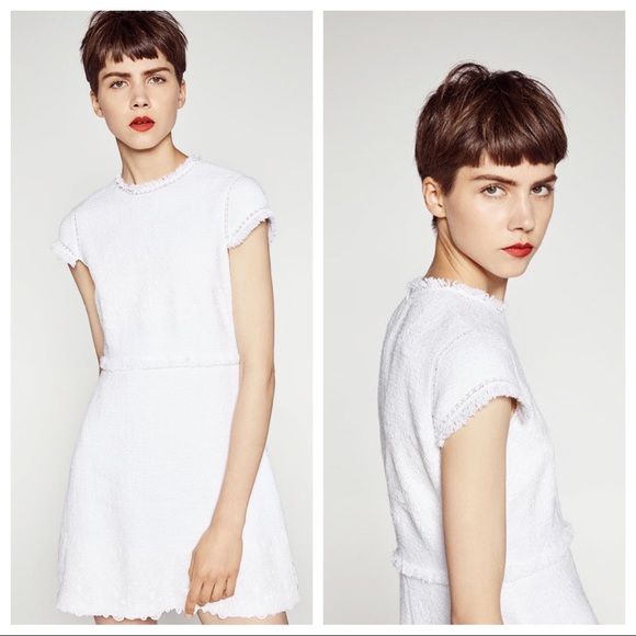 contrast lace dress zara